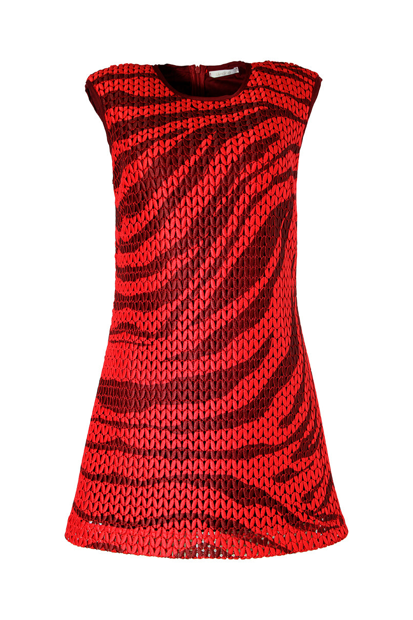 Vestido malha recortada