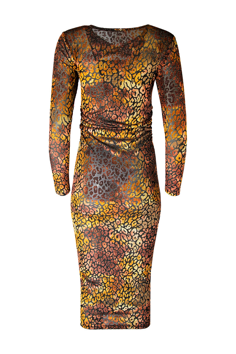 Vestido tubo animal print