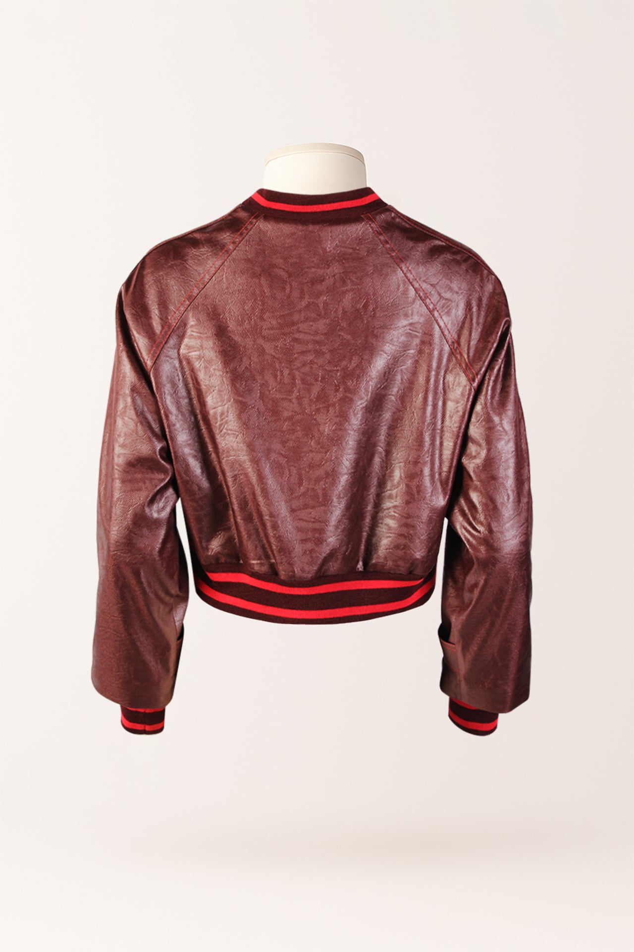 Casaco Bomber com Punhos Contrastantes