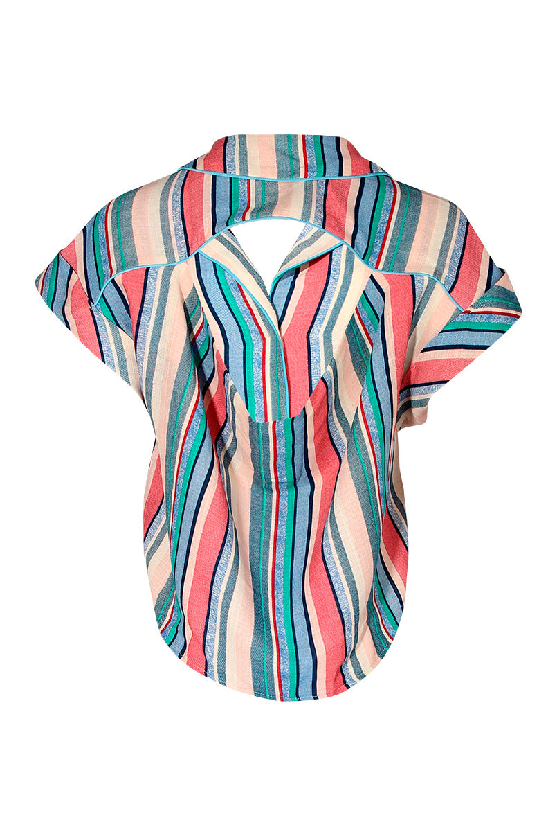 Camisa com aberturas