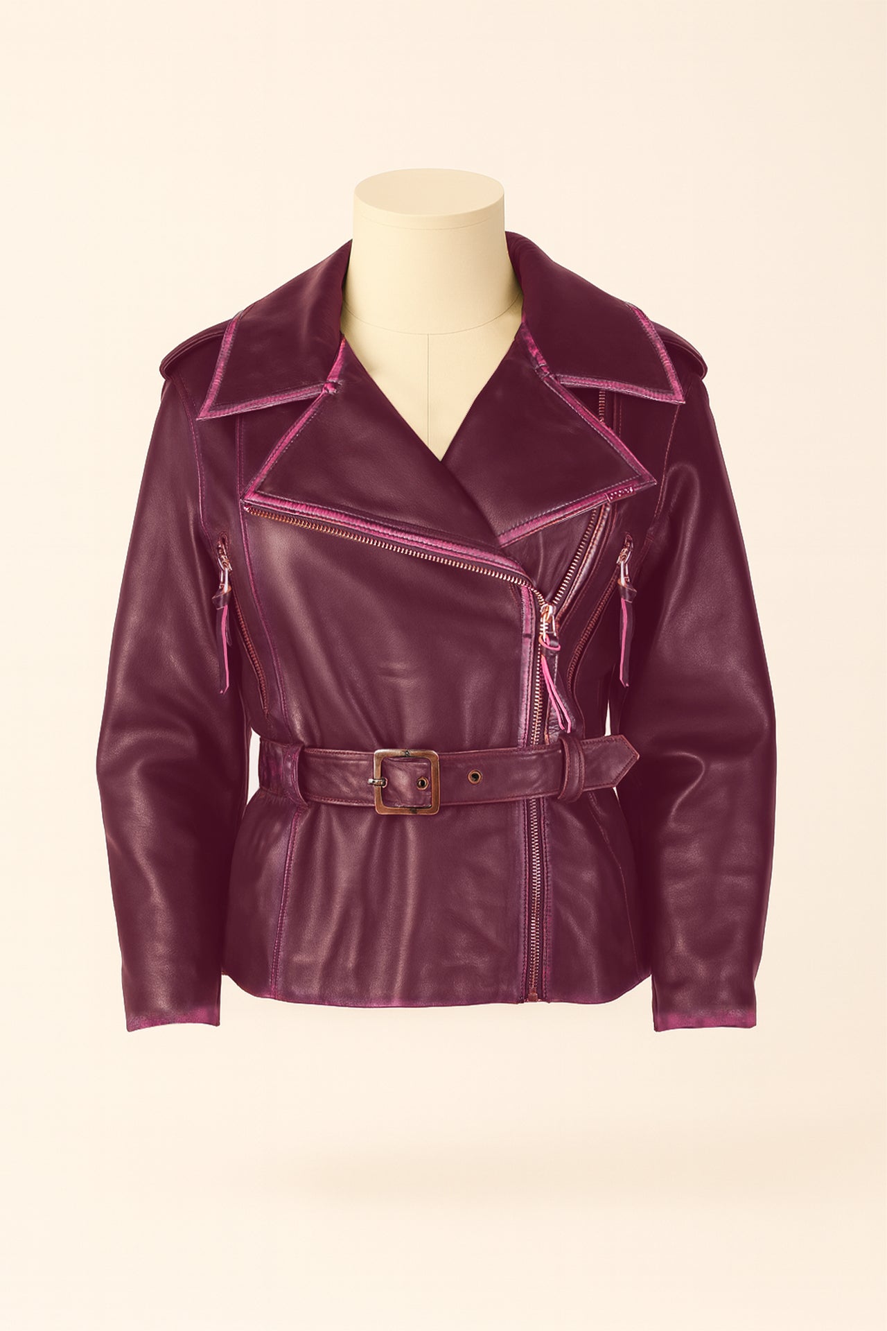 Casaco Biker em Pele