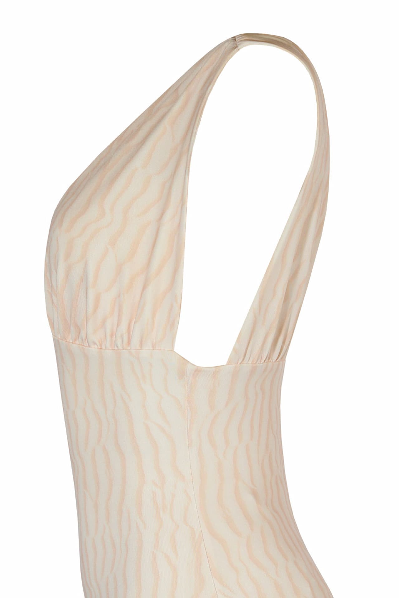 Body estampado decote em V