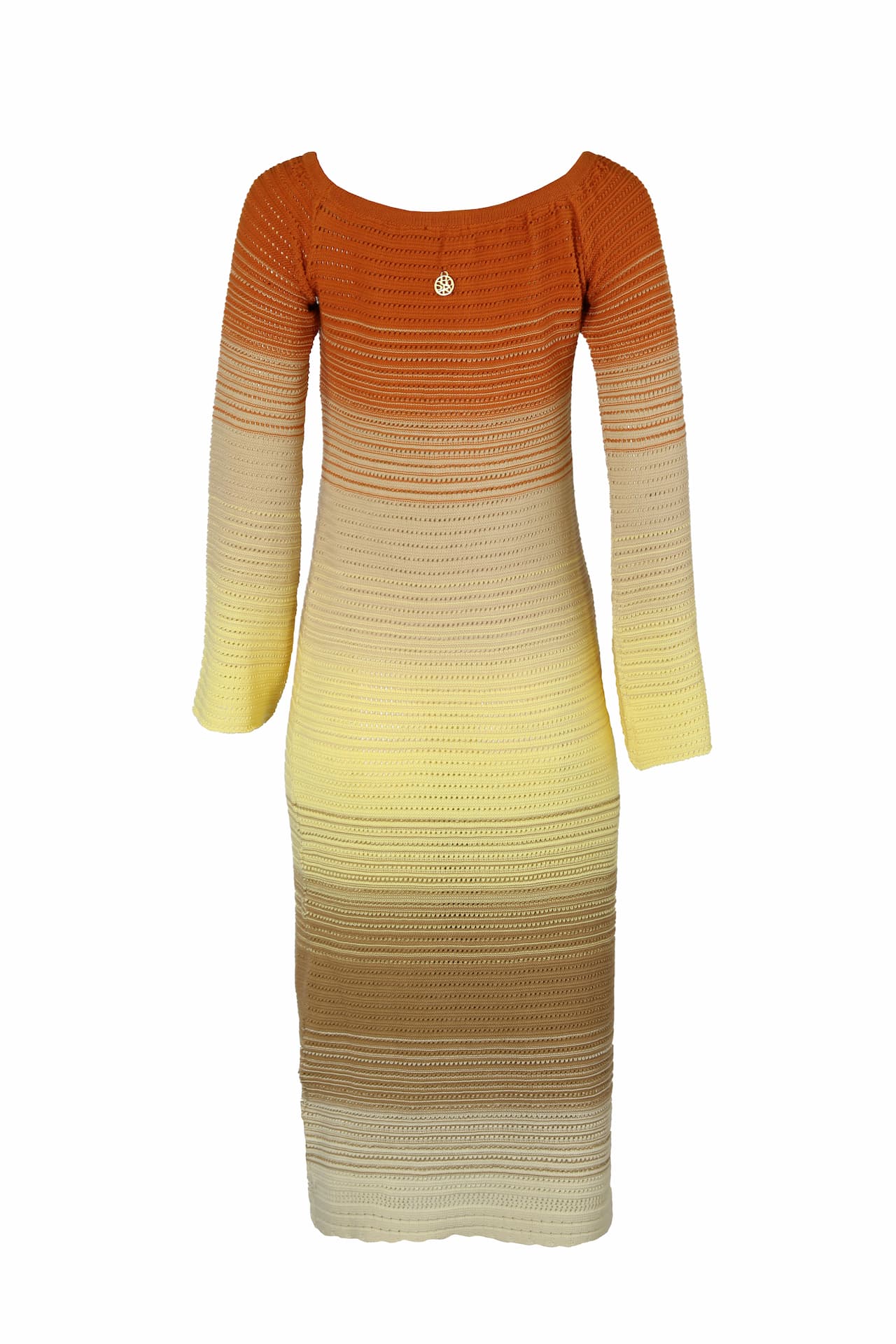 Vestido de malha ombros descobertos