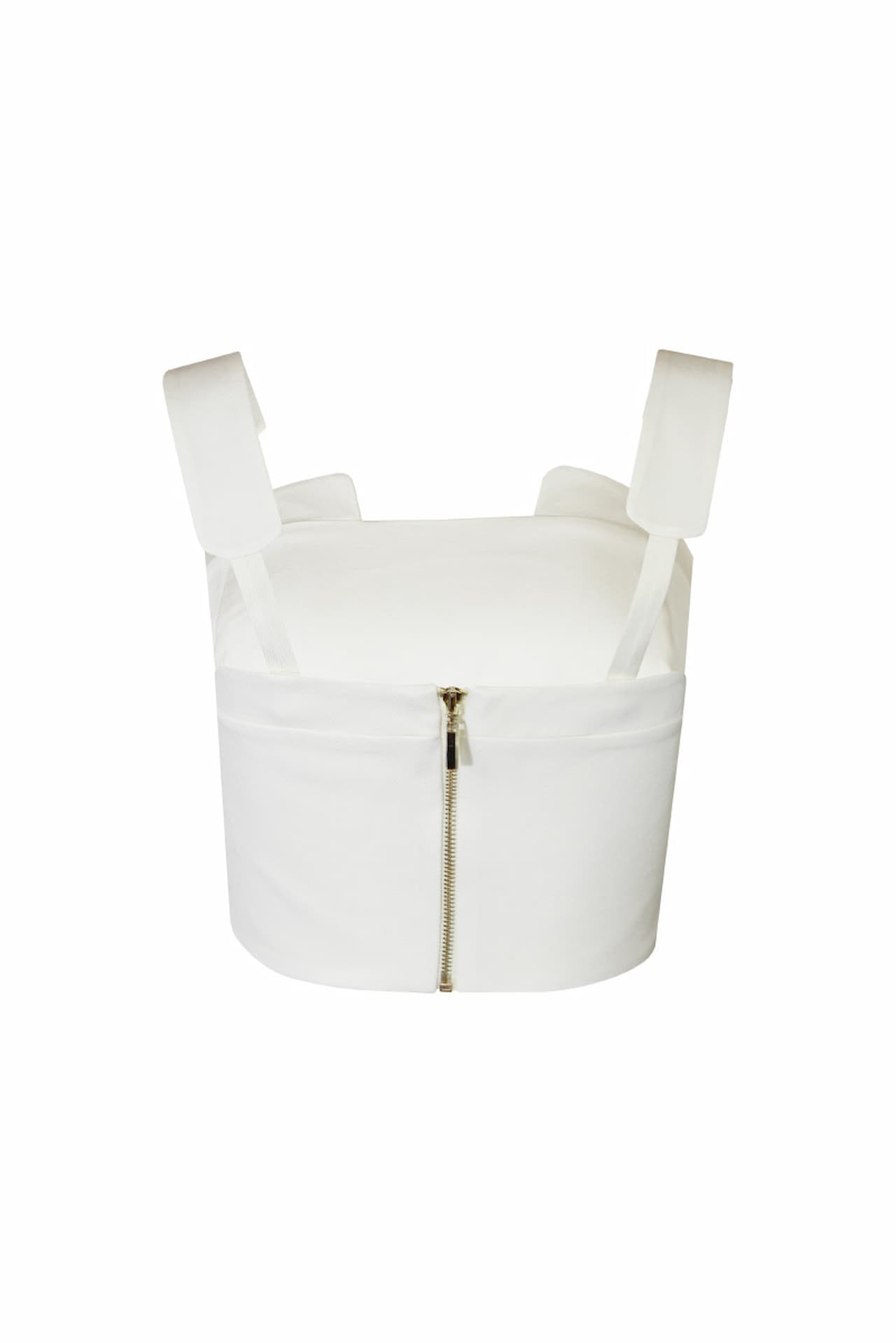 Top cropped de alças