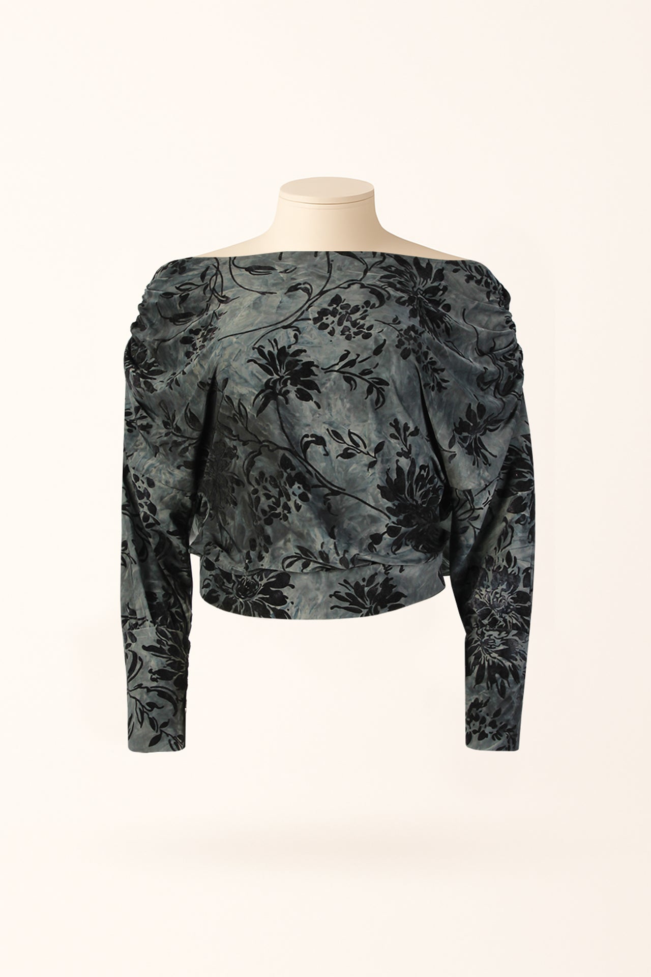 Top em Veludo Devoré