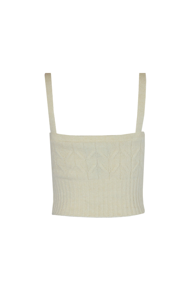 Top em malha de torcidos