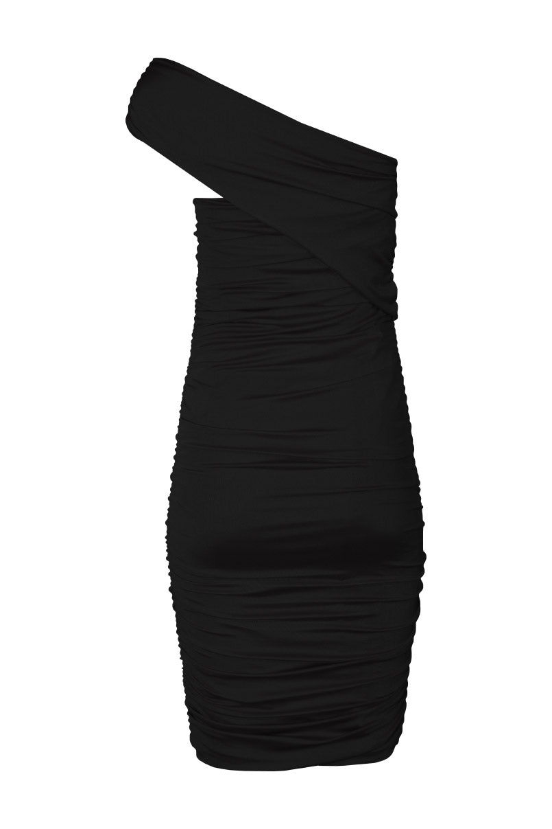 Vestido midi franzido