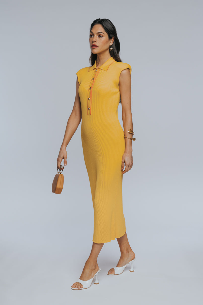 Vestido mídi malha