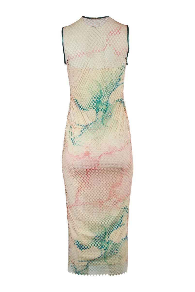 Vestido rede comprido