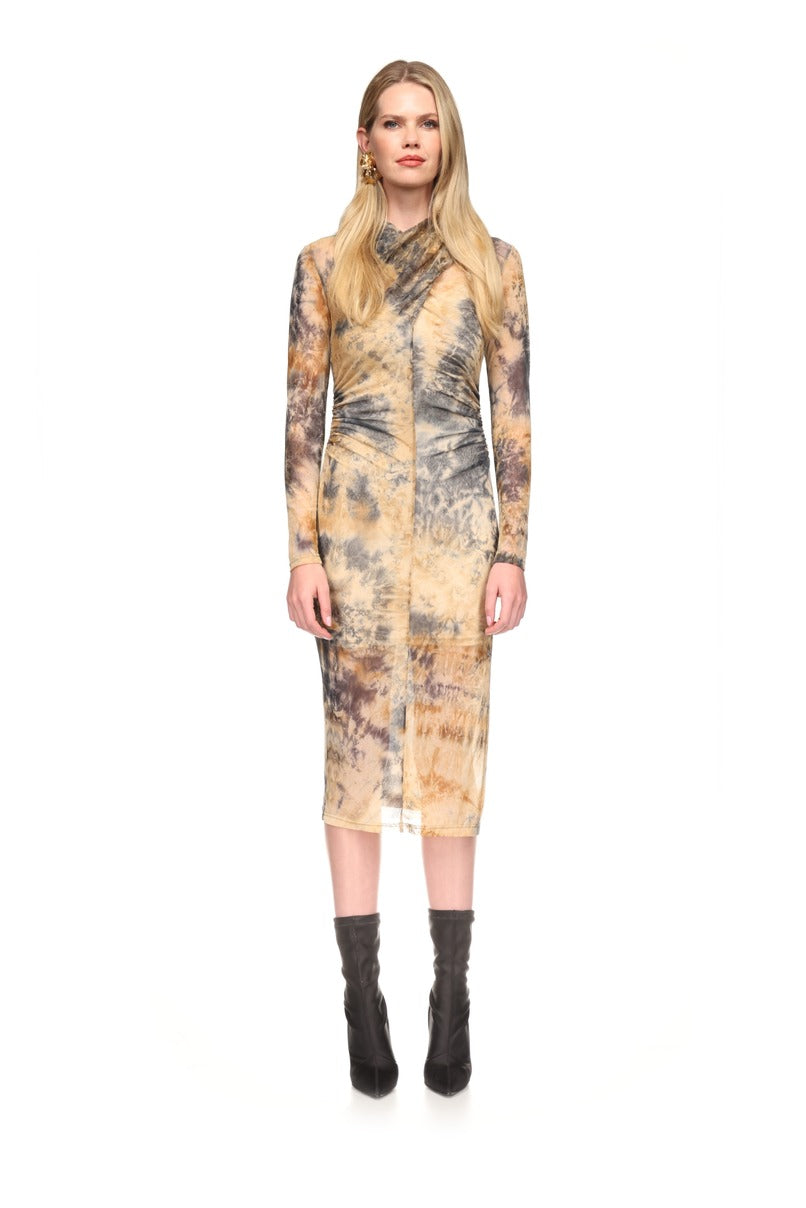 Vestido tule estampado