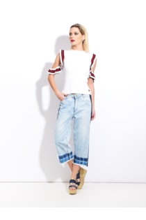 Striped shirt with details