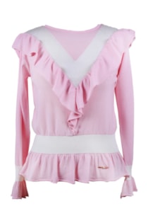 Camisola com folhos