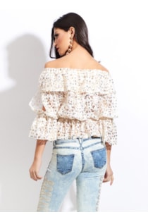 Blusa com lantejoulas