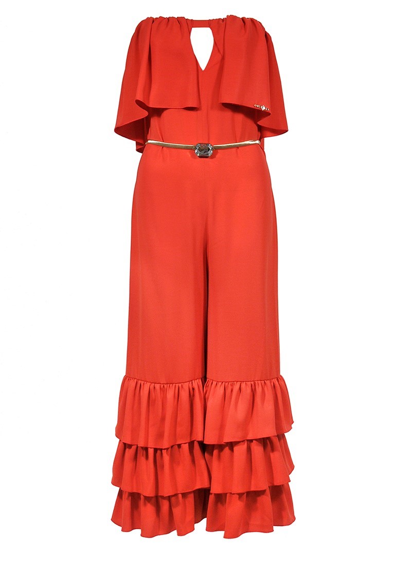 Jumpsuit with frills