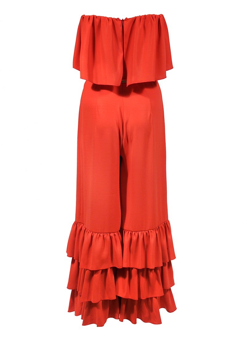 Jumpsuit with frills