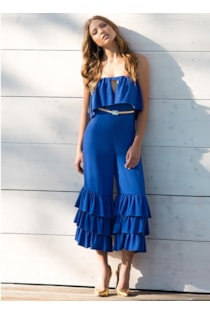 Jumpsuit with frills