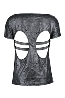 T-shirt com aplicações
