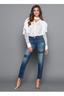 Pantalones con banda lateral brillante