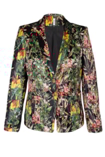 Blazer with printed