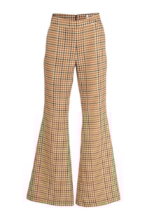 Pantalones de cintura alta a cuadros