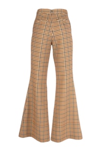 Pantalones de cintura alta a cuadros