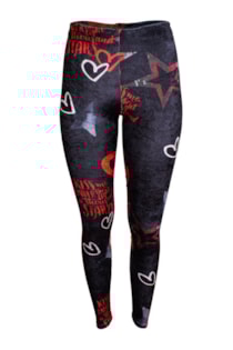 Pantalones legging estampados y banda lateral