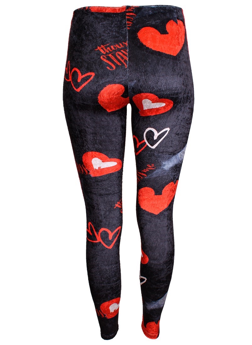 Leggings com estampado e faixa lateral