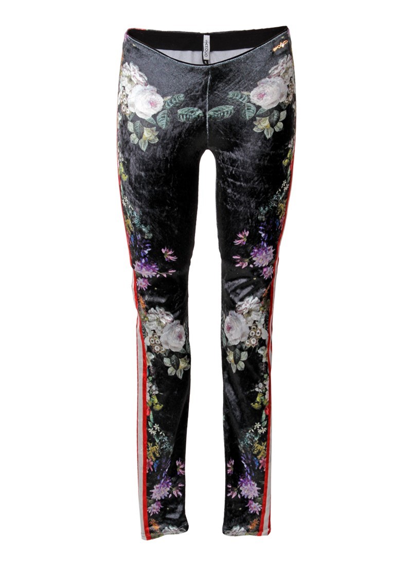 Printed legging pants and side band