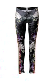 Pantalones legging estampados y banda lateral