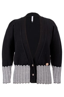 Tricot coat with embroidery