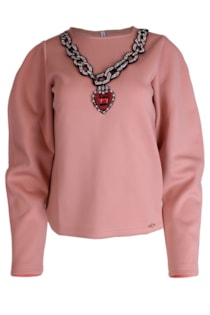 Camisola com colar de corrente