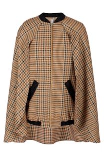 Bomber printed cape 