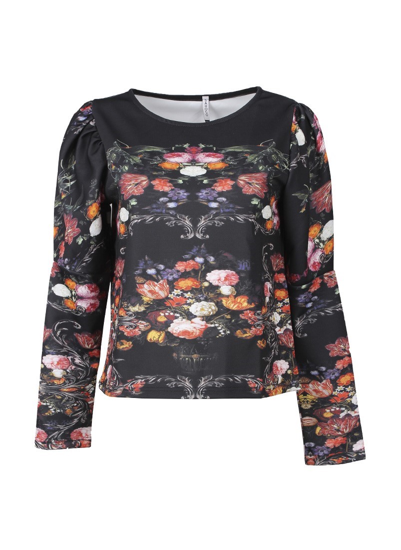 Blusa ajustada con estampado