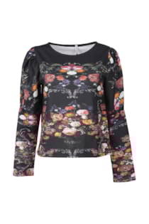 Printed tight blouse