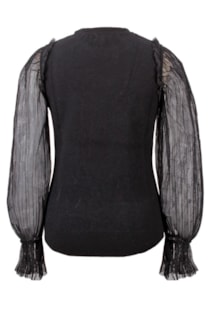 Camisón con pliegues en la manga