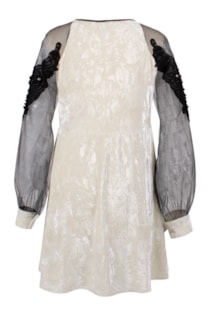 Vestido curto combinado