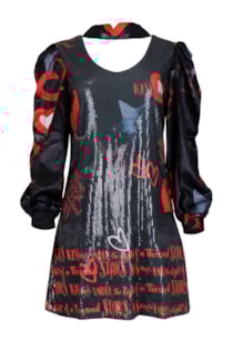 Cut out sequin dress