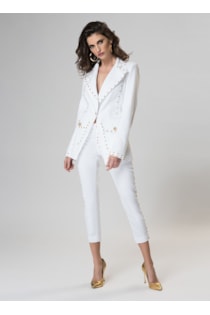 Pantalones ajustados con tachuelas