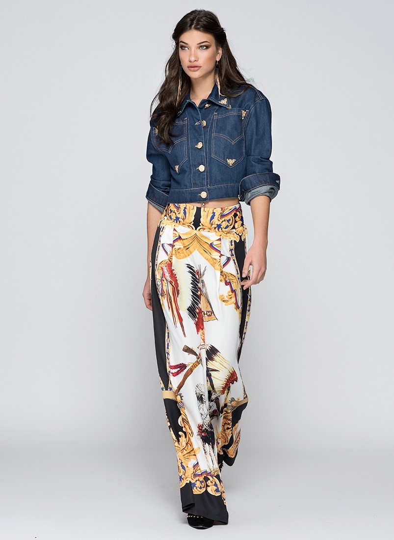 Pantalones sueltos con estampado