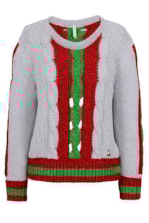 Camisón de tricot color block