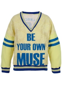 Sweatshirt decote em bico