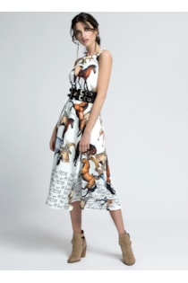 Vestido com estampado