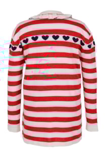 Camisola de tricot com folhos