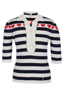 Tricot shirt with buttons
