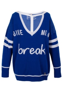 Tricot shirt with v-neckline