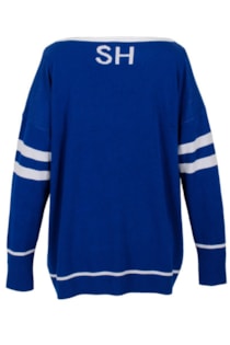 Tricot shirt with v-neckline