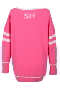 Tricot shirt with v-neckline