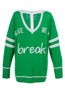 Tricot shirt with v-neckline