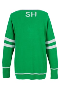 Tricot shirt with v-neckline