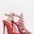 Heeled sandal with straps